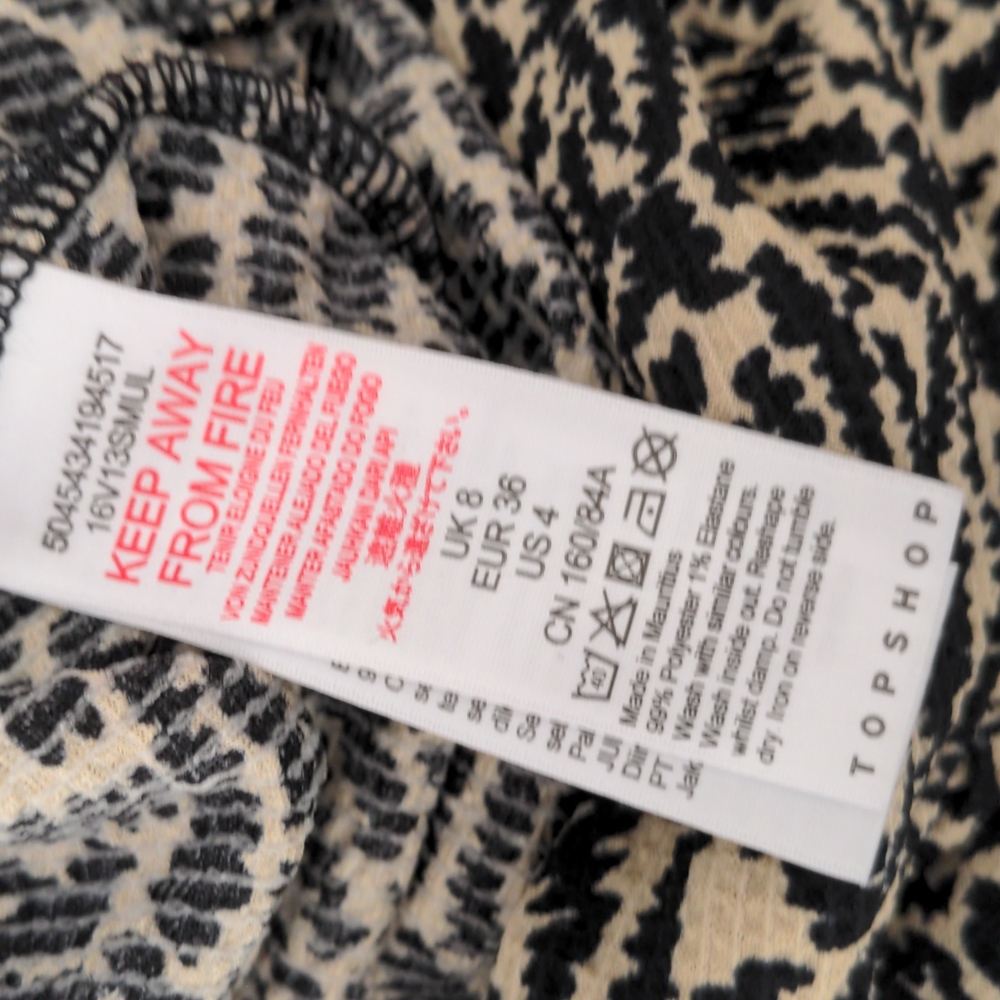 Topshop size 4 romper jumpsuit print - Picture 10 of 10